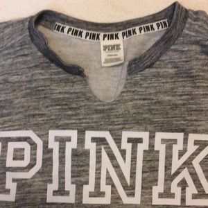 PINK Victoria’s Secret Grey Crew Neck Sweatshirt